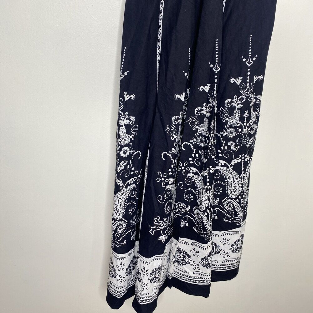 Magic Black & White Pattern Y2k Midi Dress Formal… - image 3